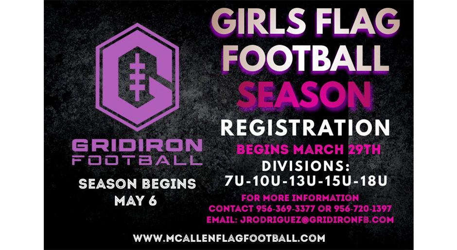 GIRLS FLAG FOOTBALL BEGINS!!!!!